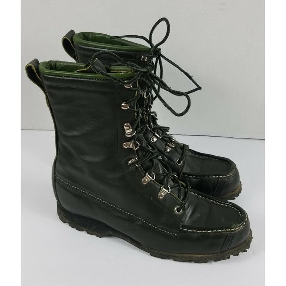 Boston Red Sox Ted Williams Sears Leather Combat Boots Size 7.5 B Rare with Box! - Picture 3 of 12